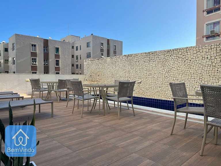 Apartamento Completo Vista Mar no Ondina Residence