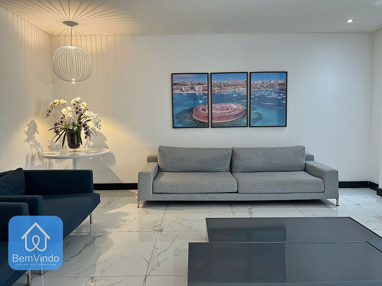 Apartamento Completo Vista Mar no Ondina Residence