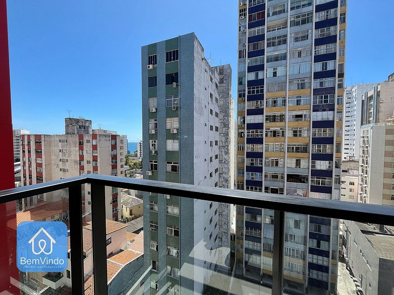 Quarto e Sala na Barra Vista Mar