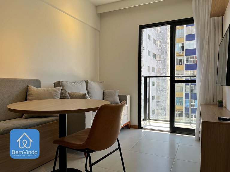 Quarto e Sala na Barra Vista Mar