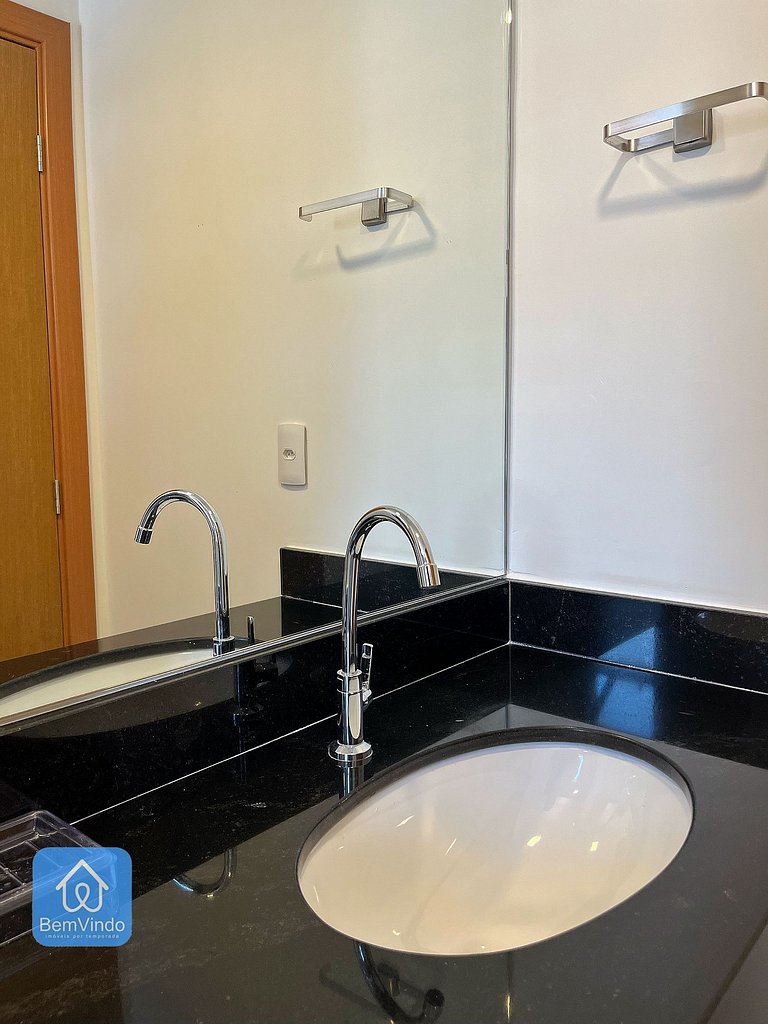 Quarto e Sala Aconchegante na Barra