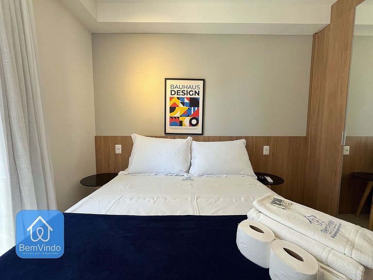 Quarto e Sala Aconchegante na Barra