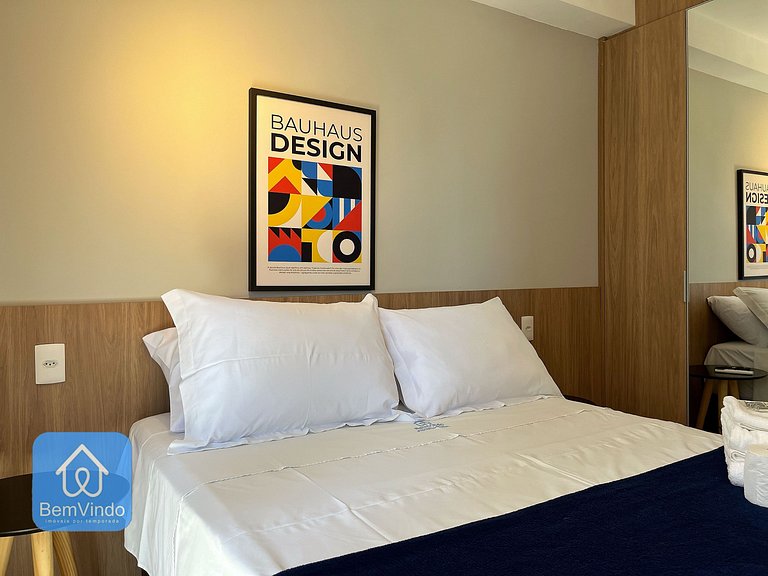 Quarto e Sala Aconchegante na Barra