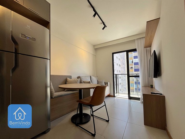 Quarto e Sala Aconchegante na Barra