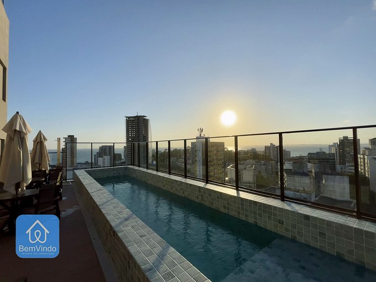 Studio Confortável e Moderno Na Barra