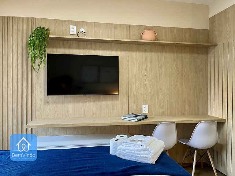 Studio Confortável e Moderno Na Barra