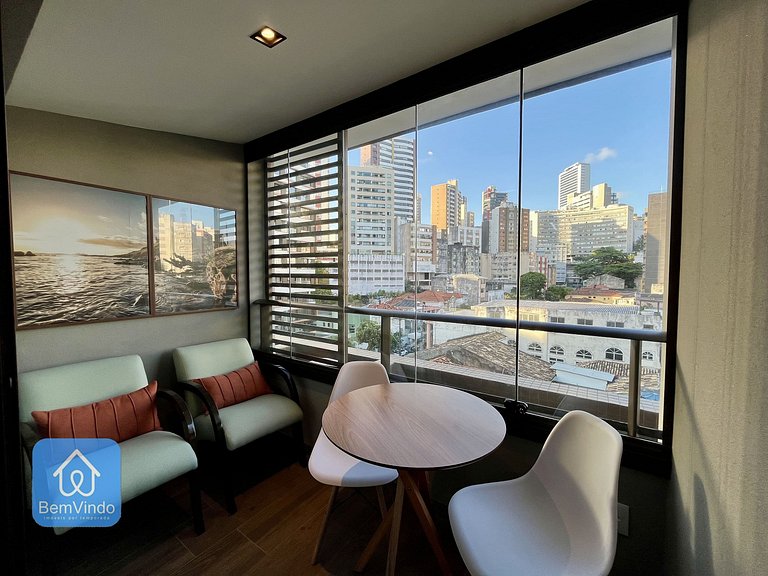 Studio Confortável e Moderno Na Barra