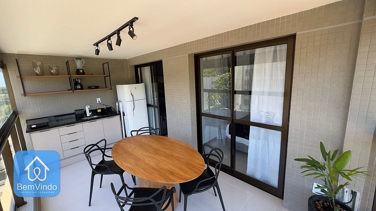 Quarto e Sala Confortável e Completo Na Ondina