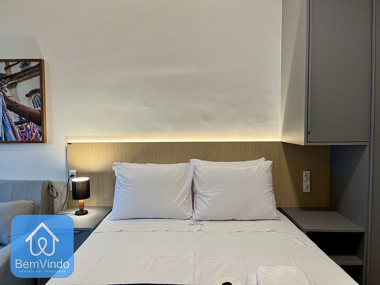 Apartamento Aconchegante No Único Barra
