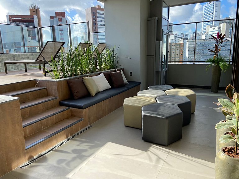 Apartamento Aconchegante No Único Barra