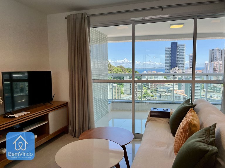 Apartamento Com Linda Vista Mar Na Graça