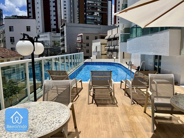 Apartamento Com Linda Vista Mar Na Graça