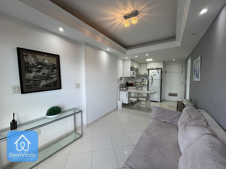 Apartamento Equipado e Confortável Vista Mar