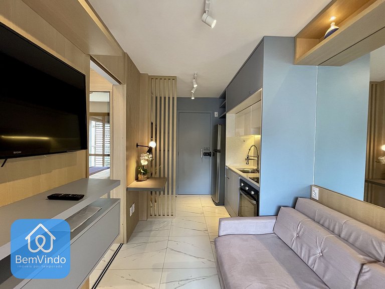 Apartamento Moderno e Equipado Na Barra