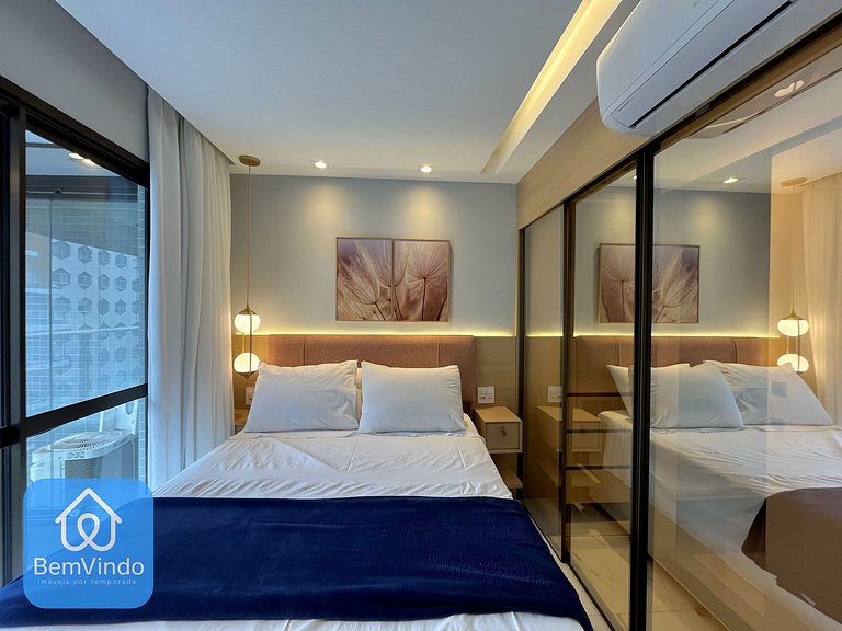 Apartamento Moderno e Equipado Na Barra