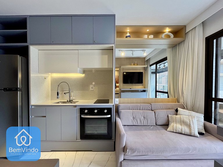 Apartamento Moderno e Equipado Na Barra