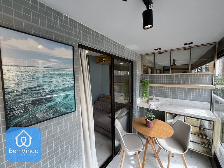 Apartamento Moderno e Equipado Na Barra