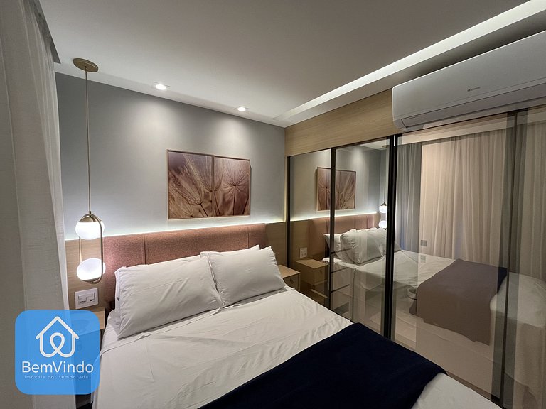 Apartamento Moderno e Equipado Na Barra