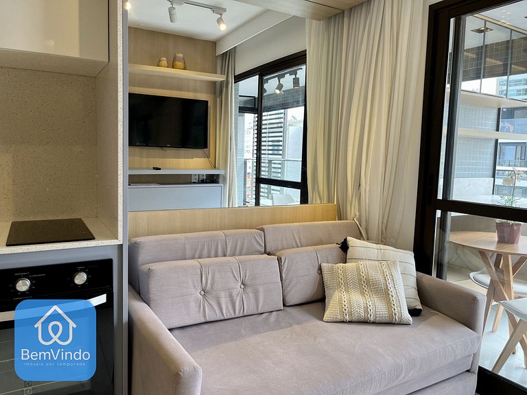 Apartamento Moderno e Equipado Na Barra