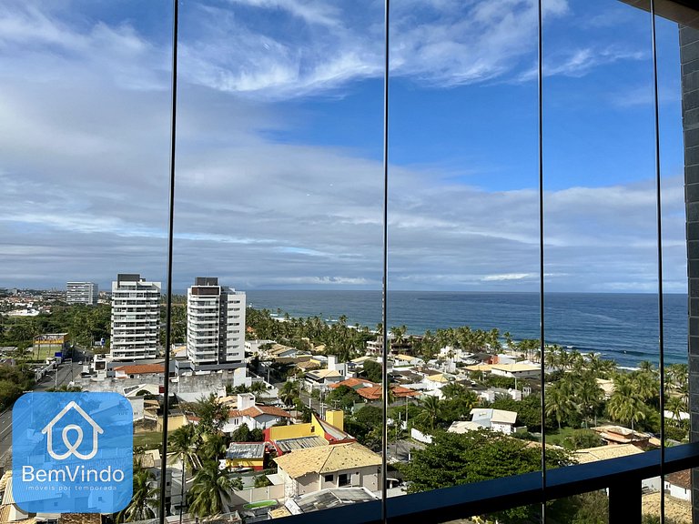 Apartamento Equipado Com Vista Mar Deslumbrante