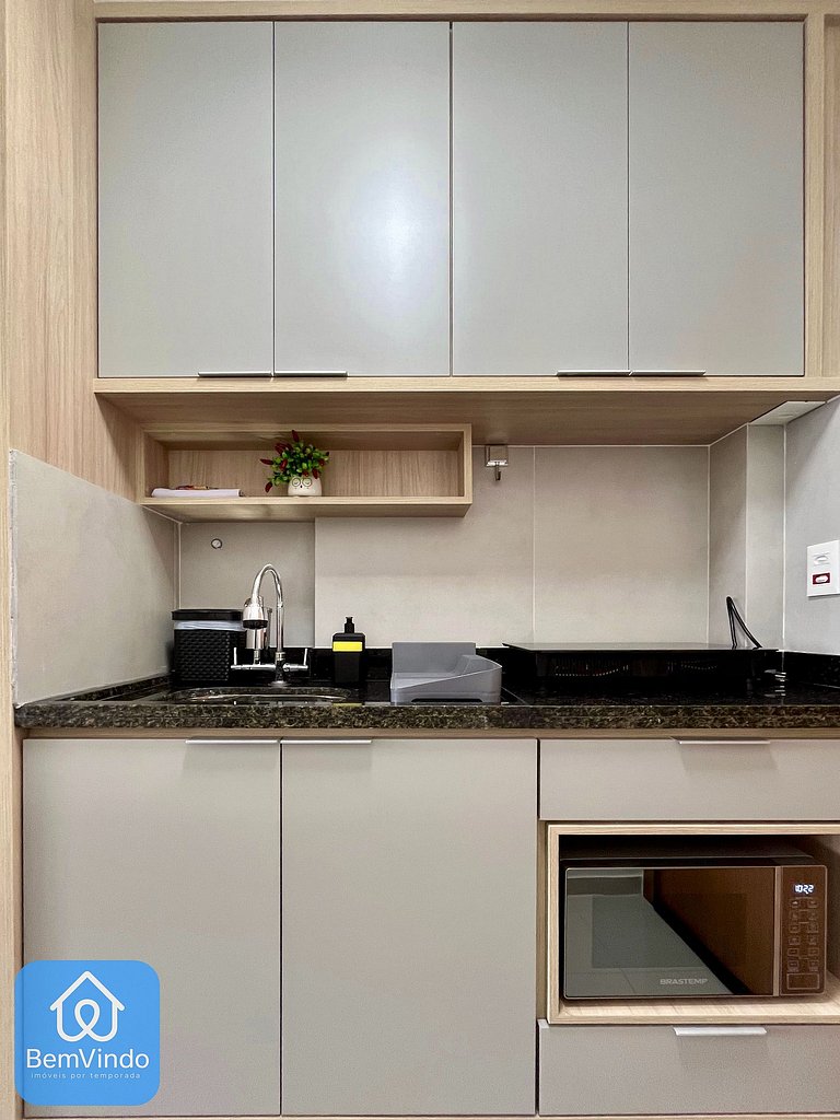 Apartamento Equipado Com Vista Mar Deslumbrante