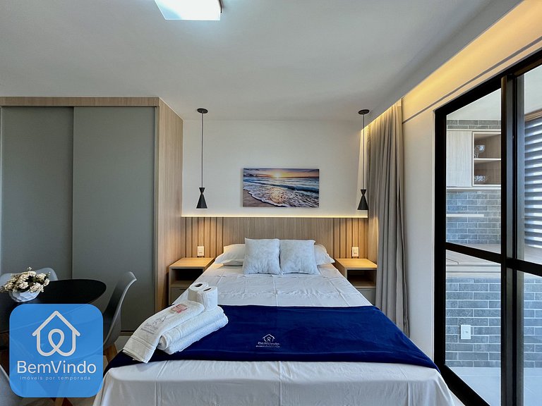 Apartamento Equipado Com Vista Mar Deslumbrante