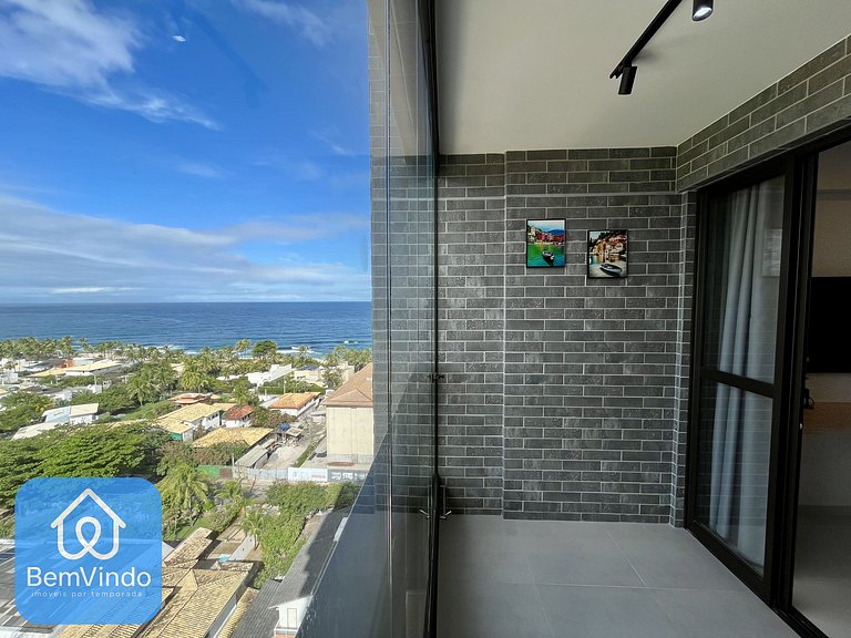 Apartamento Equipado Com Vista Mar Deslumbrante