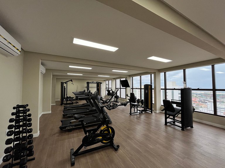 Apartamento Equipado Com Vista Mar Deslumbrante