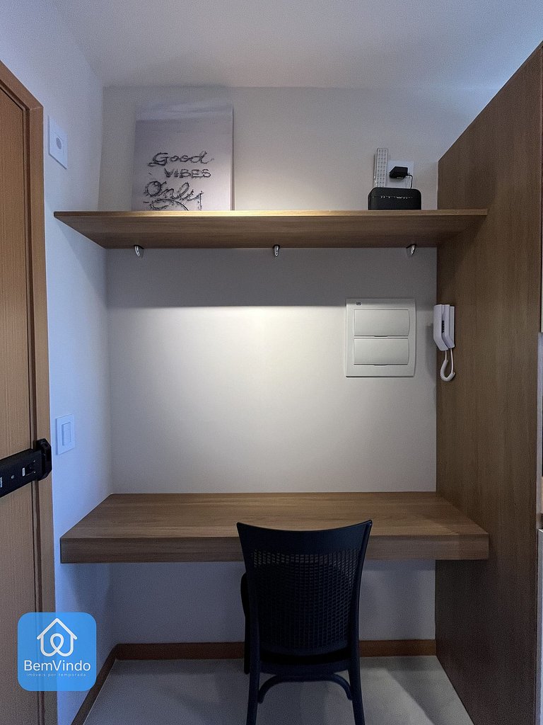 Estadia Incrível: Apartamento Decorado e Completo
