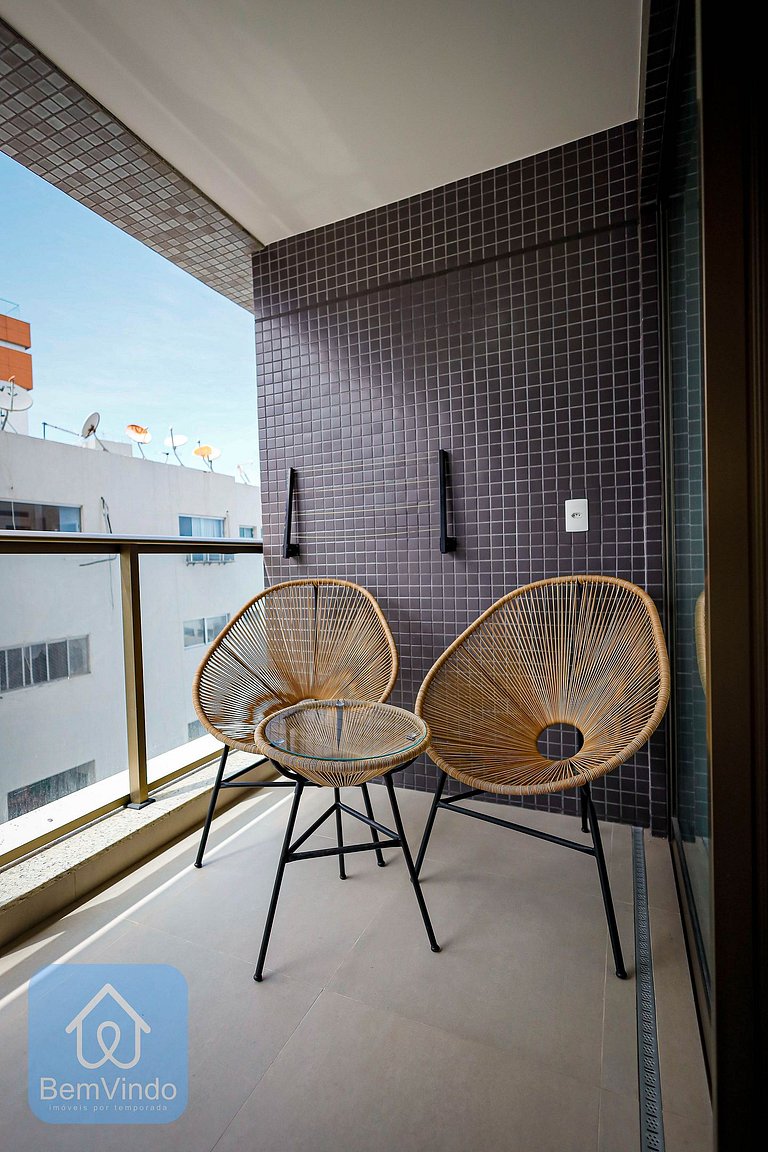 Quarto e Sala Aconchegante no Barra Conceito