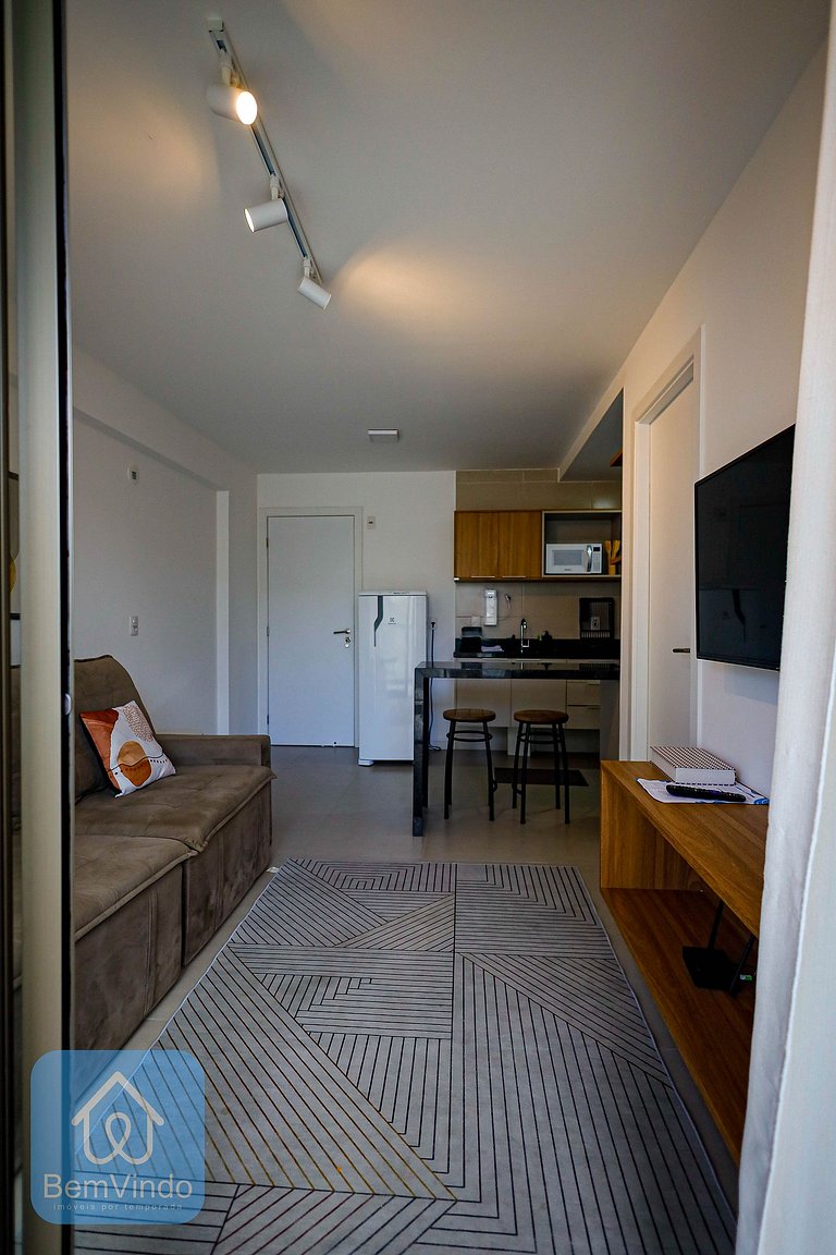 Quarto e Sala Aconchegante no Barra Conceito