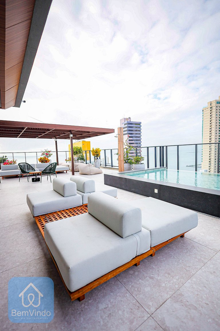 Apartamento Perfeito e Moderno Com Vista Mar