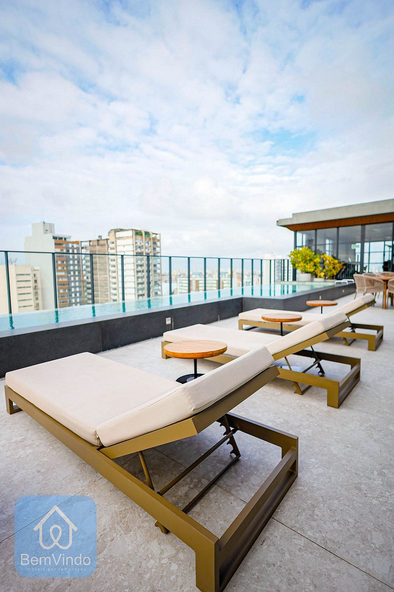 Apartamento Perfeito e Moderno Com Vista Mar