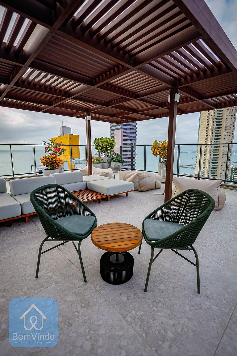 Apartamento Perfeito e Moderno Com Vista Mar