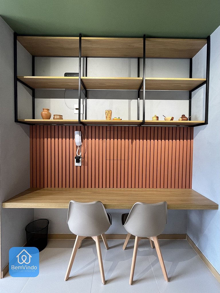 Quarto e Sala Organizado e Completo Na Ondina
