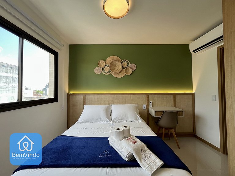 Quarto e Sala Organizado e Completo Na Ondina