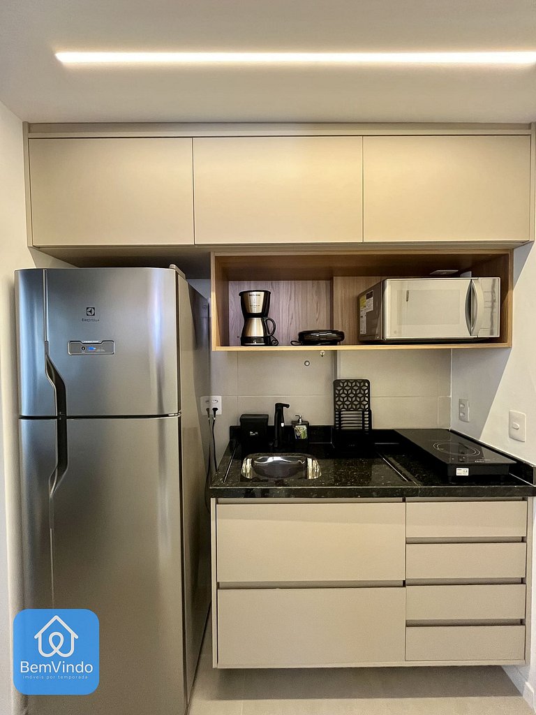 Estadia Perfeita: Estúdio Novo e Equipado Na Barra