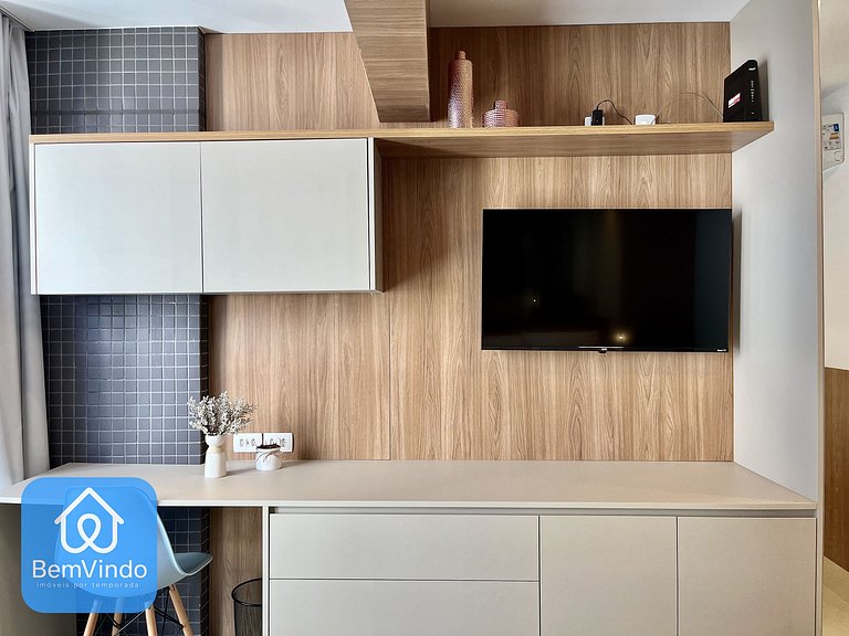 Estadia Perfeita: Estúdio Novo e Equipado Na Barra