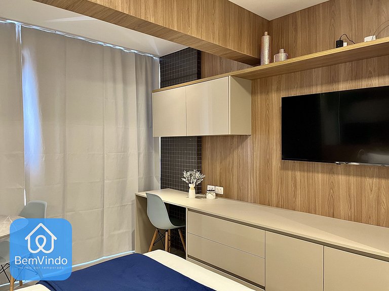 Estadia Perfeita: Estúdio Novo e Equipado Na Barra