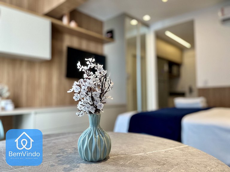 Estadia Perfeita: Estúdio Novo e Equipado Na Barra