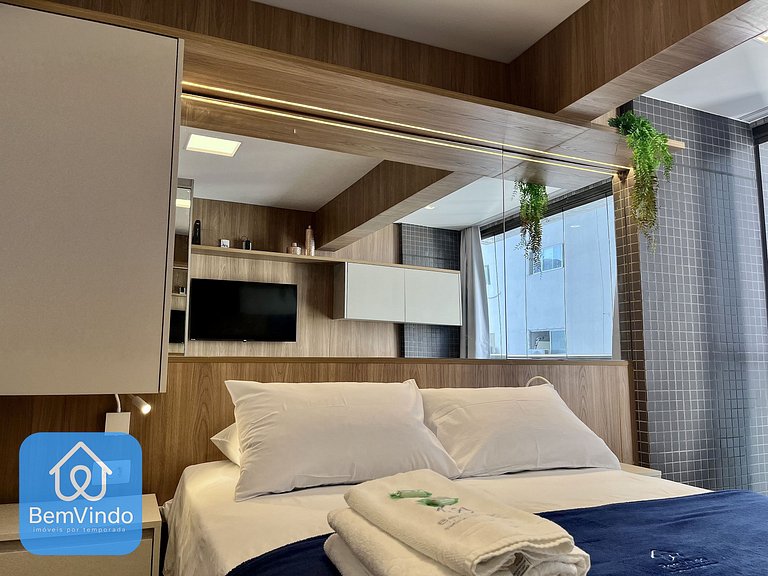 Estadia Perfeita: Estúdio Novo e Equipado Na Barra