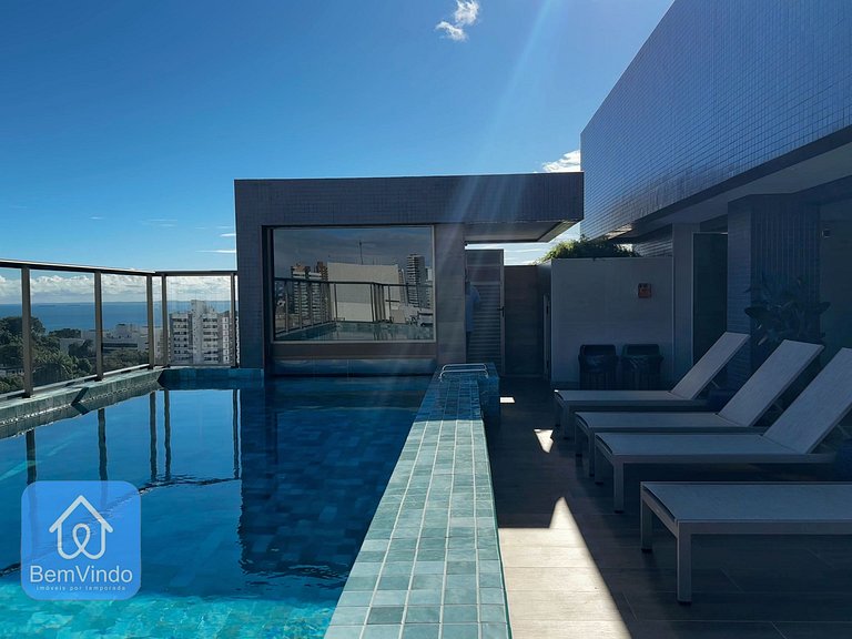 Estadia Perfeita: Estúdio Novo e Equipado Na Barra