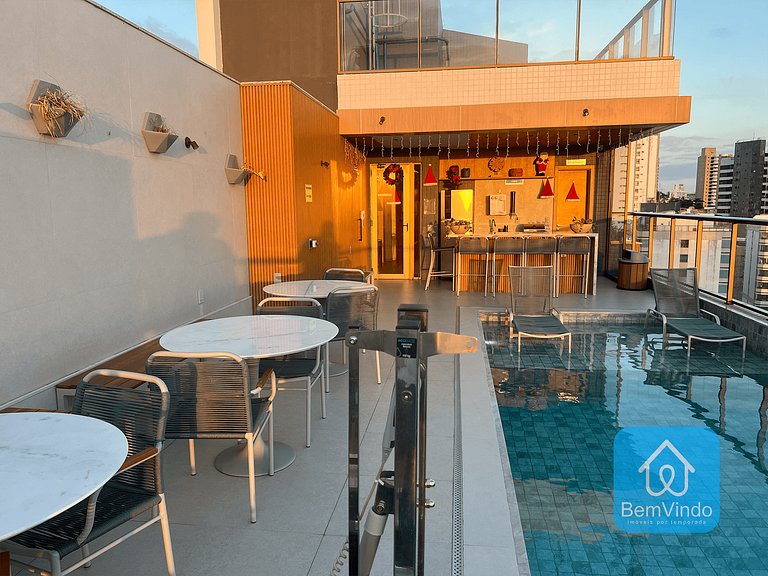 Estúdio Novo Com Vista Mar Na Barra