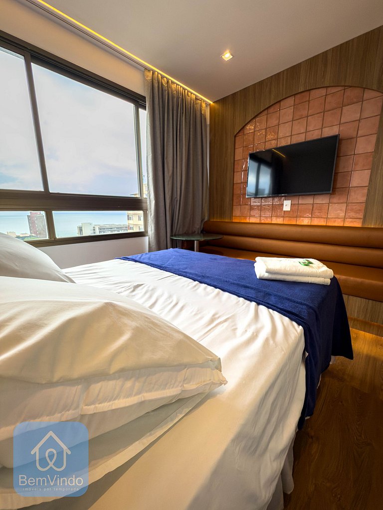 Estúdio Novo Com Vista Mar Na Barra