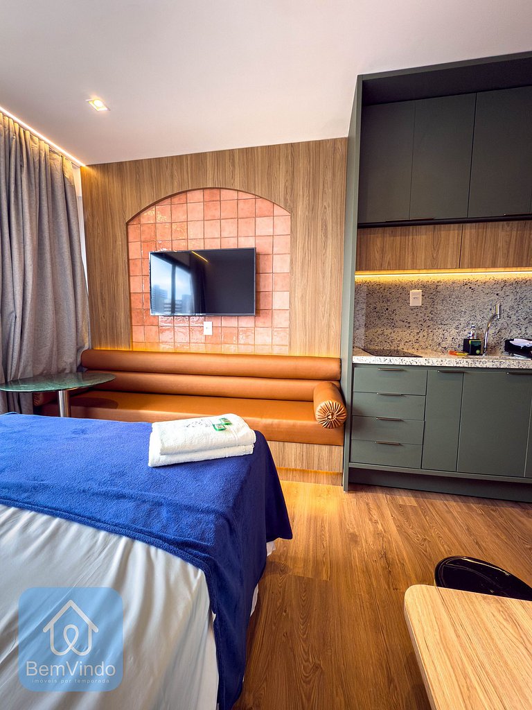 Estúdio Novo Com Vista Mar Na Barra