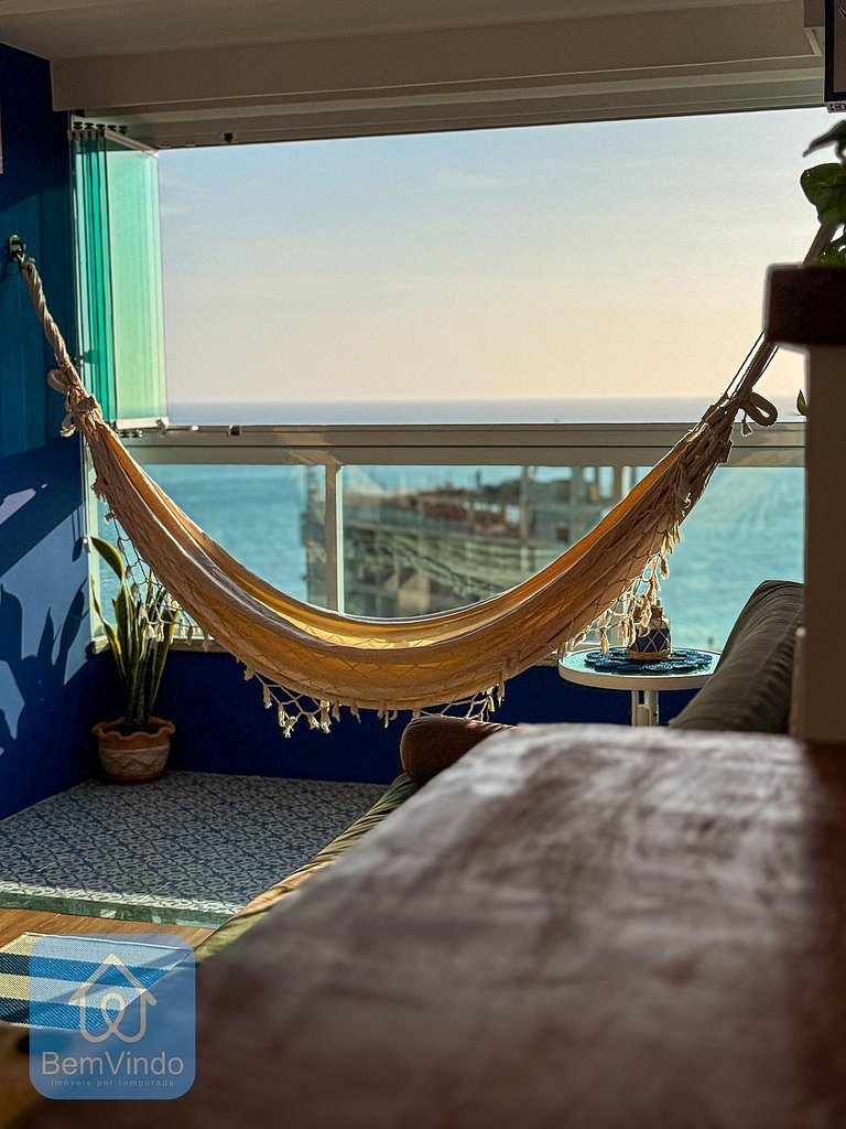 Apartamento Com Linda Vista Mar