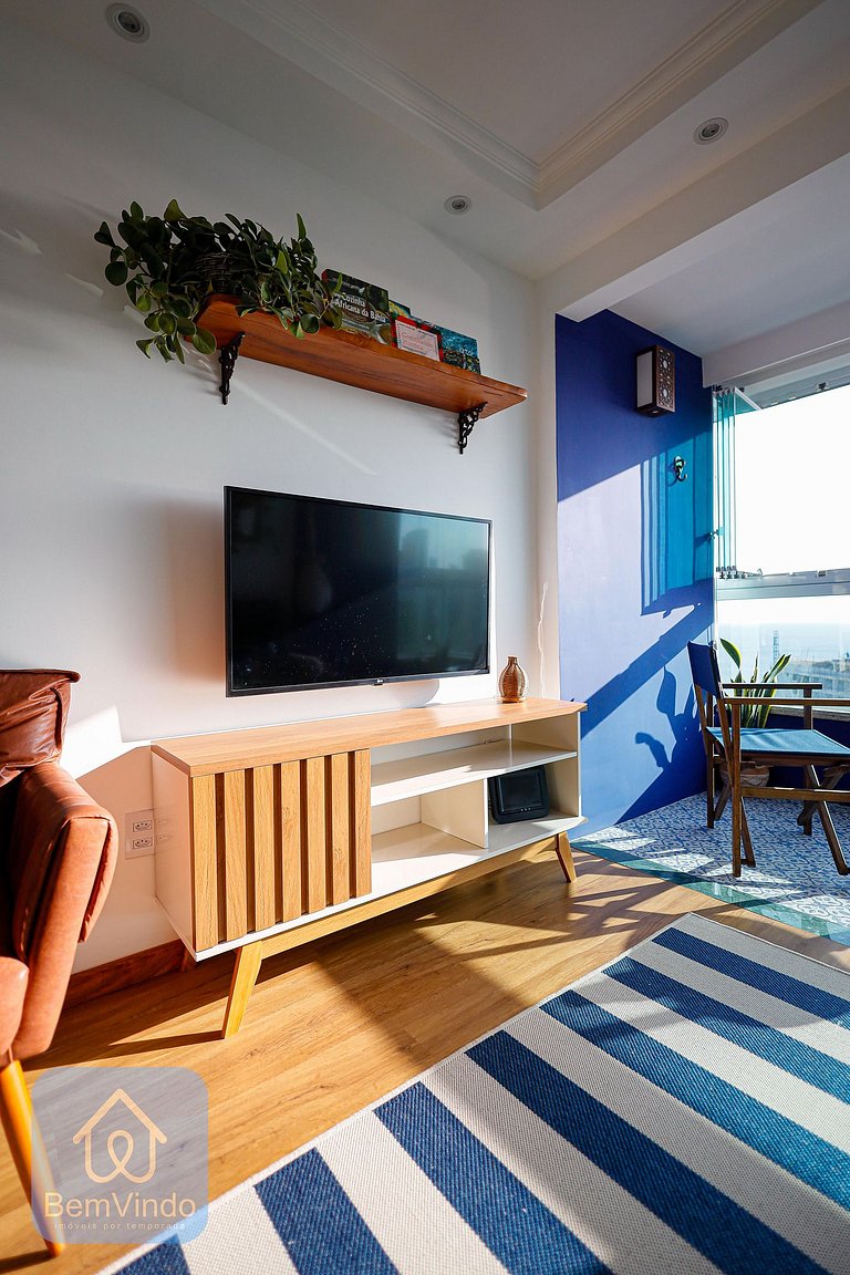 Apartamento Com Linda Vista Mar