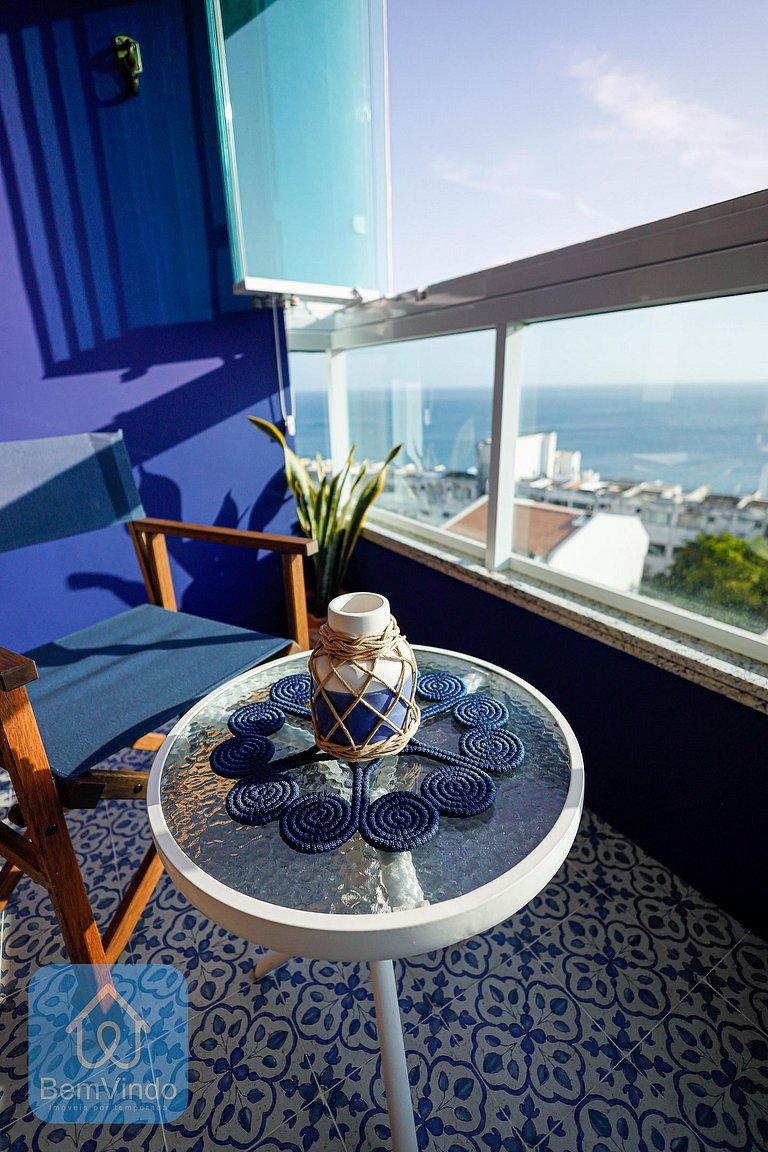 Apartamento Com Linda Vista Mar
