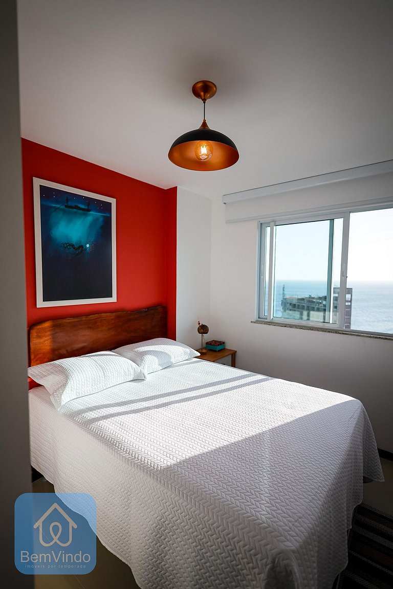 Apartamento Com Linda Vista Mar