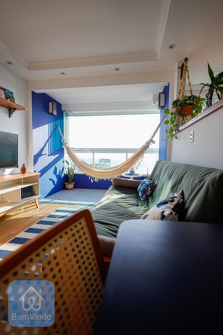 Apartamento Com Linda Vista Mar